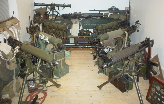 The Vickers Machine Gun was used extensively throughout the 20th Century.